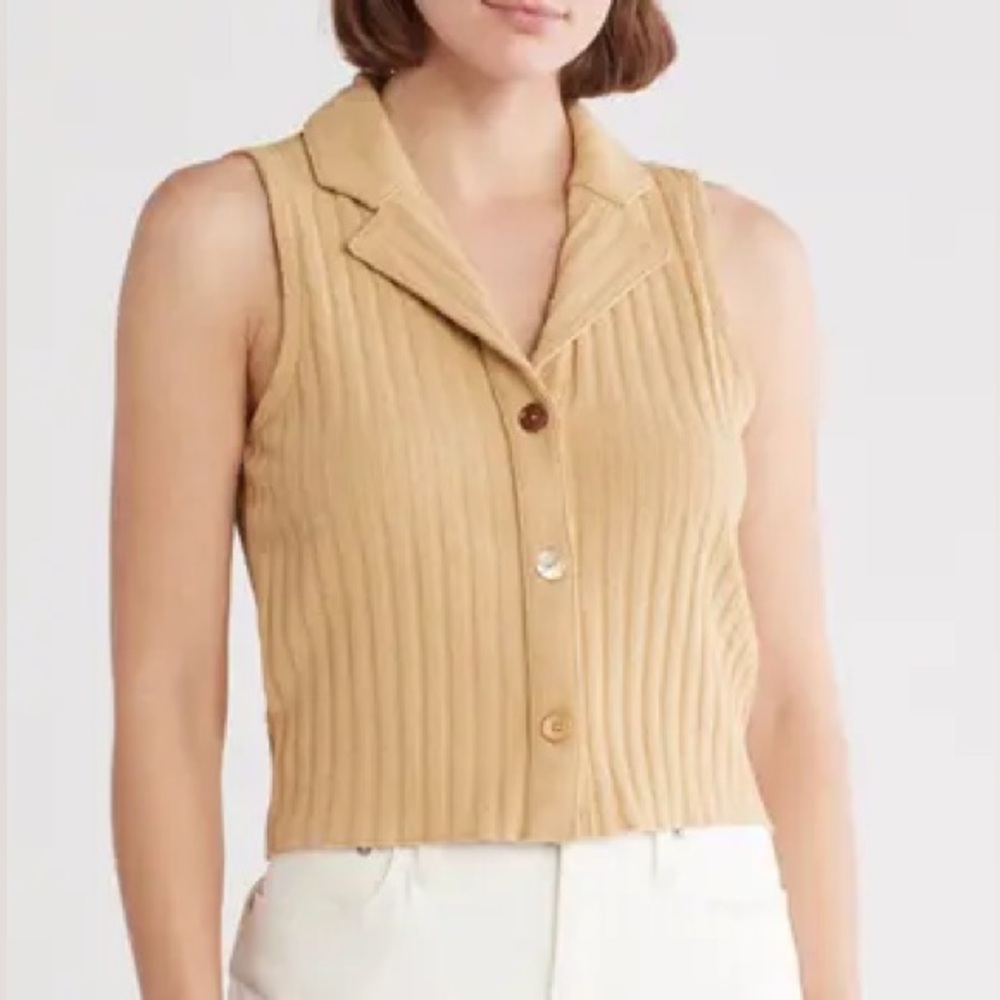 MADEWELL Mixed Button‎ Rib Polo Tank